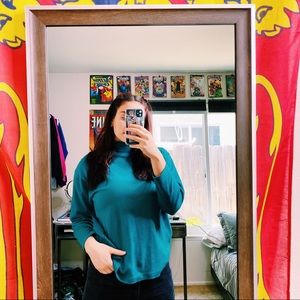 Turquoise Turtle Neck Under Shirt